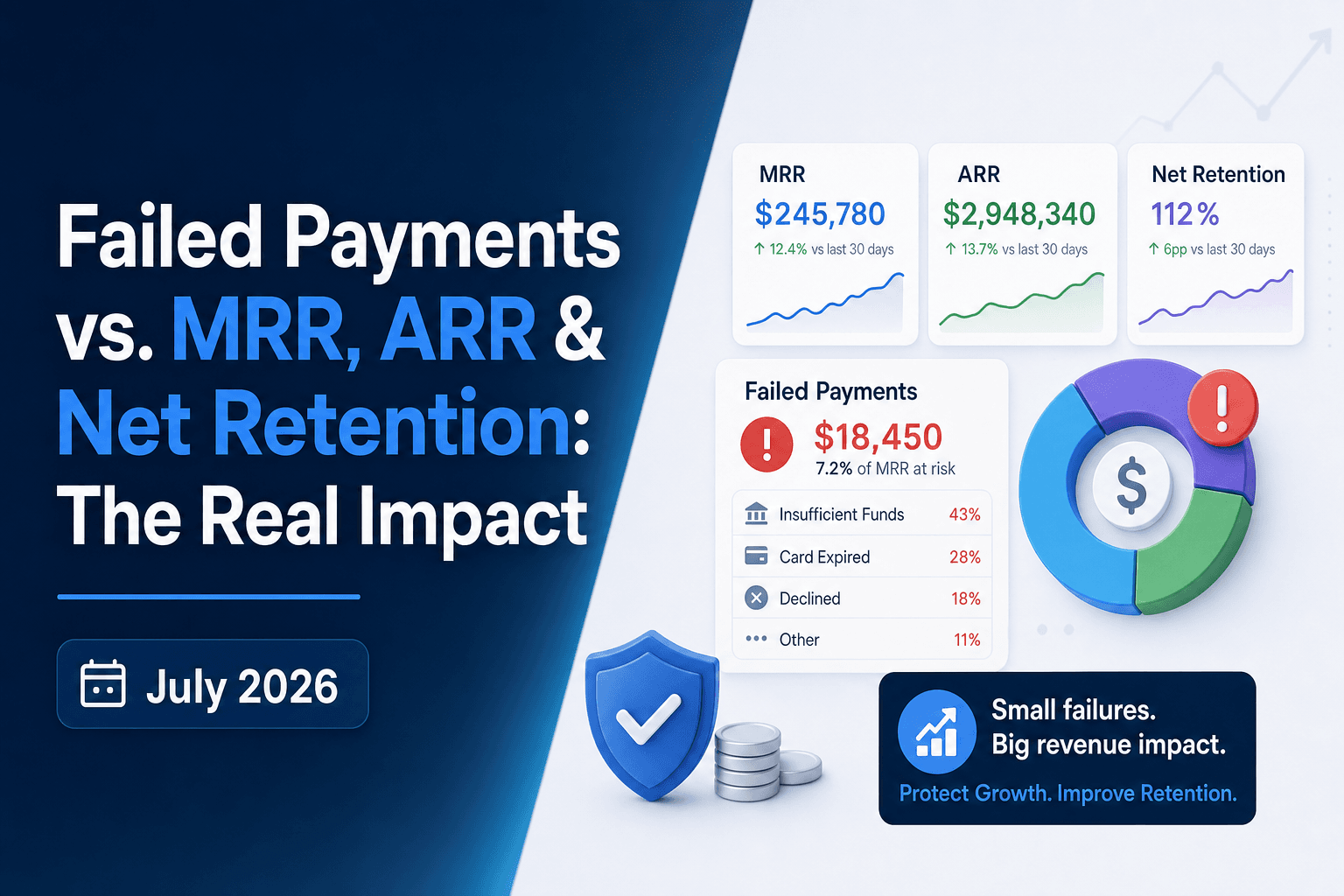 Failed Payments vs. MRR, ARR & Net Retention: The Real Impact (July 2026)